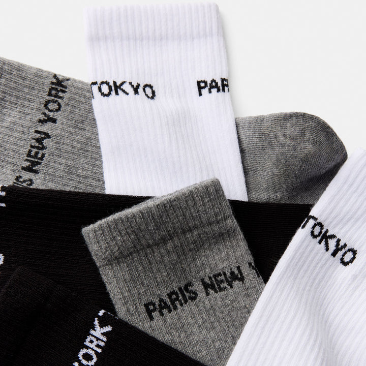 Moudda BERSHKA - Lot de 3 paires de chaussettes "villes" - Tunisie 2