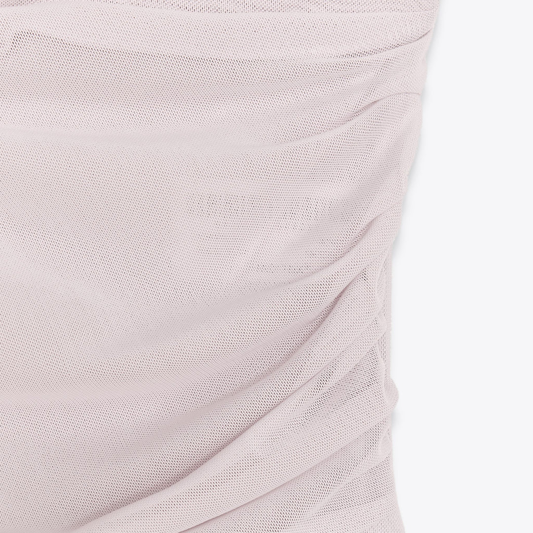 Moudda ZARA - Body Drapé - Encolure Asymétrique & Tulle - Tunisie 3