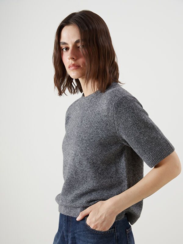 Moudda LC Waikiki - Pull tricot moyen Femme Mélange d'anth. - Tunisie 1