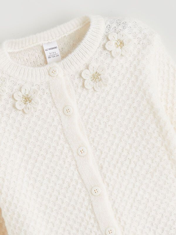 Moudda LC Waikiki - Cardigan en tricot Fille Crème - Tunisie 2