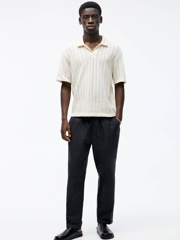 Moudda PULL & BEAR - Pantalon Jogger Lin sans Revers - Tunisie 8