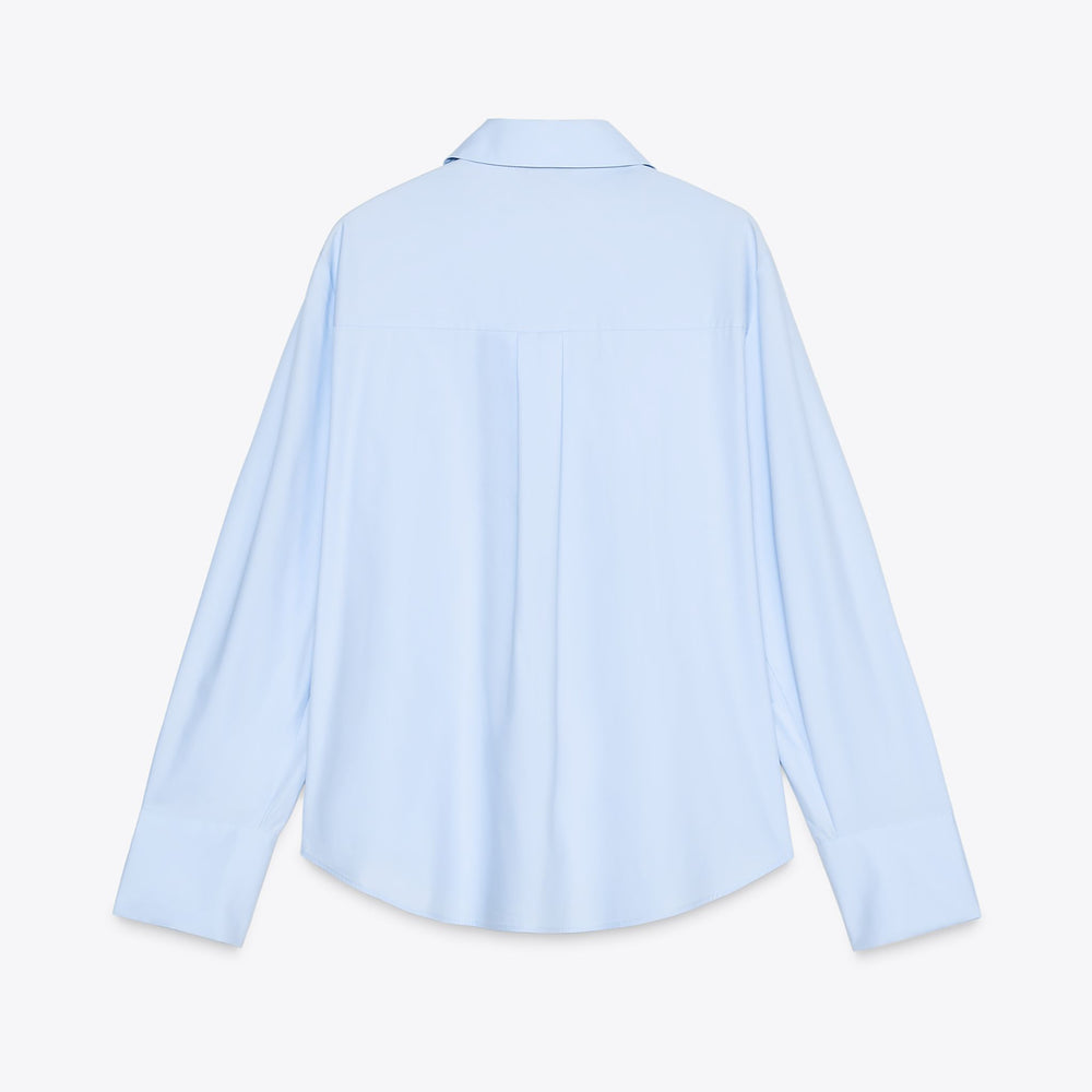 Moudda ZARA - Chemise Popeline - Nœud, Perles & Bouton Bijou - Tunisie 2