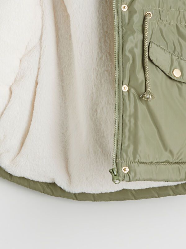 Moudda LC Waikiki - Manteau lourd Fille Vert terne - Tunisie 3