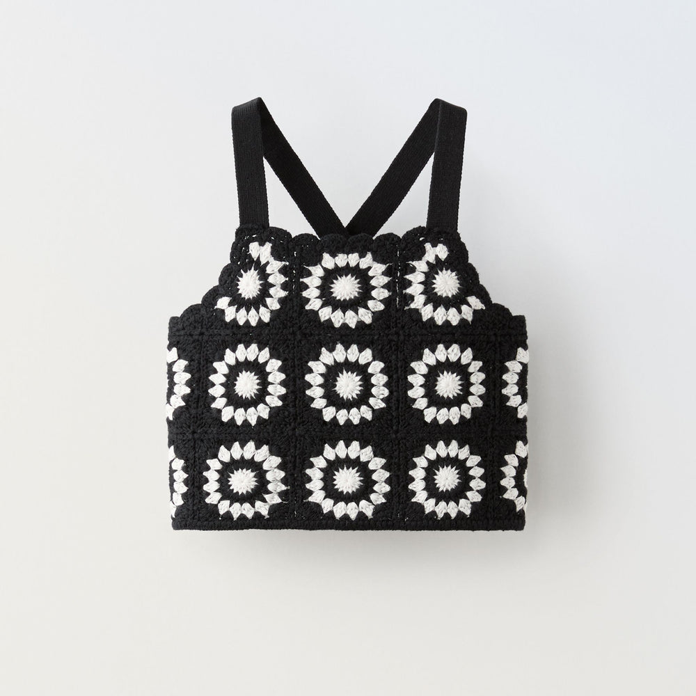 Moudda ZARA - Top crochet fleurs - Tunisie 2