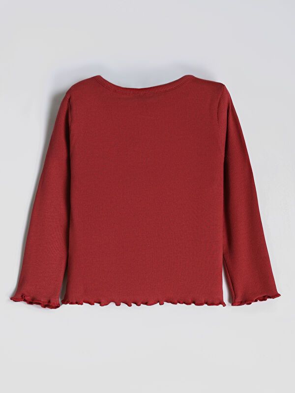 Moudda LC Waikiki - Body jersey basique manches longues Fille Rose foncé - Tunisie 2