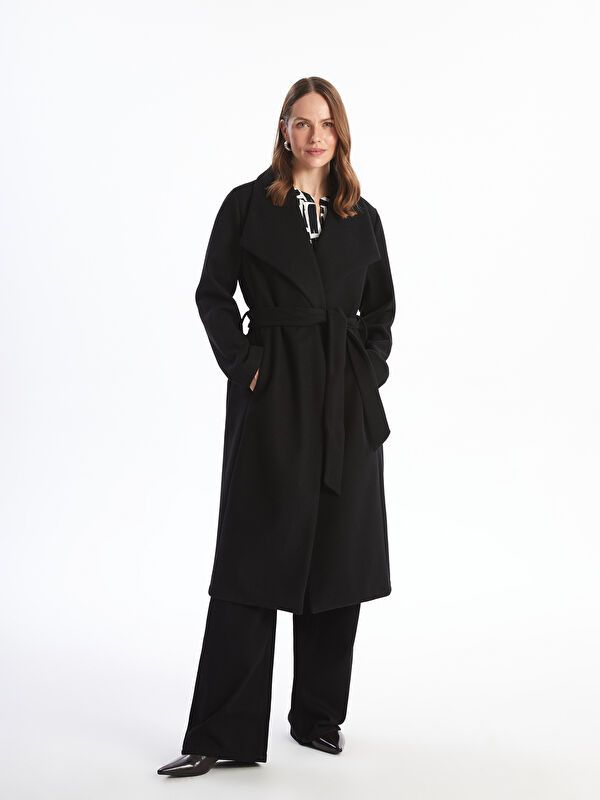 Moudda LC Waikiki - Manteau effet laine Femme Noir - Tunisie 1