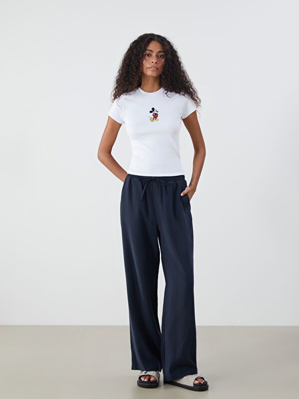 Moudda LC Waikiki - Pantalon tissé moyen Femme Marine - Tunisie 1