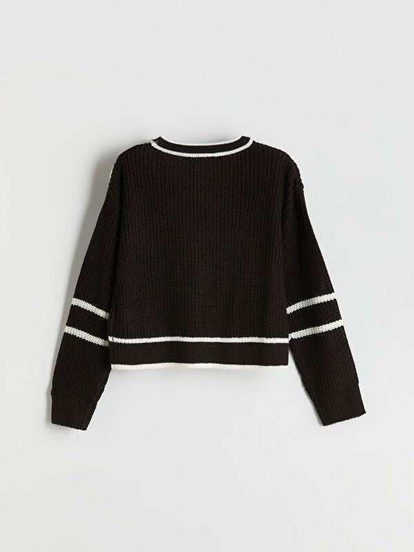 Moudda LC Waikiki - Cardigan en tricot Fille Noir - Tunisie 3