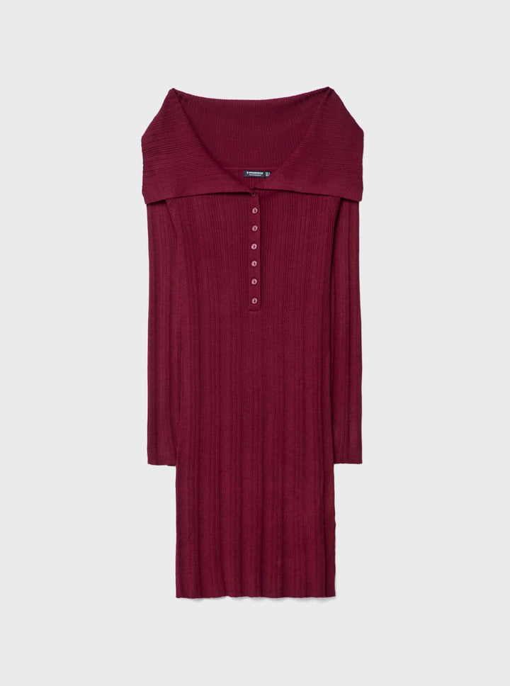 Moudda STRADIVARIUS - Robe en Maille Mini Encolure Bateau - Tunisie 3