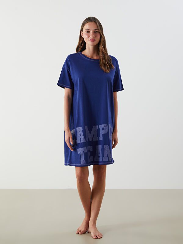 Moudda LC Waikiki - Chemise de nuit Femme Bleu marine claire - Tunisie 1