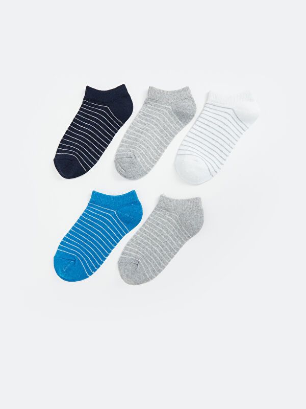 Moudda LC Waikiki - Chaussettes liner trainer (sport) couleur Mélange teint fil pour garçons - Tunisie 1