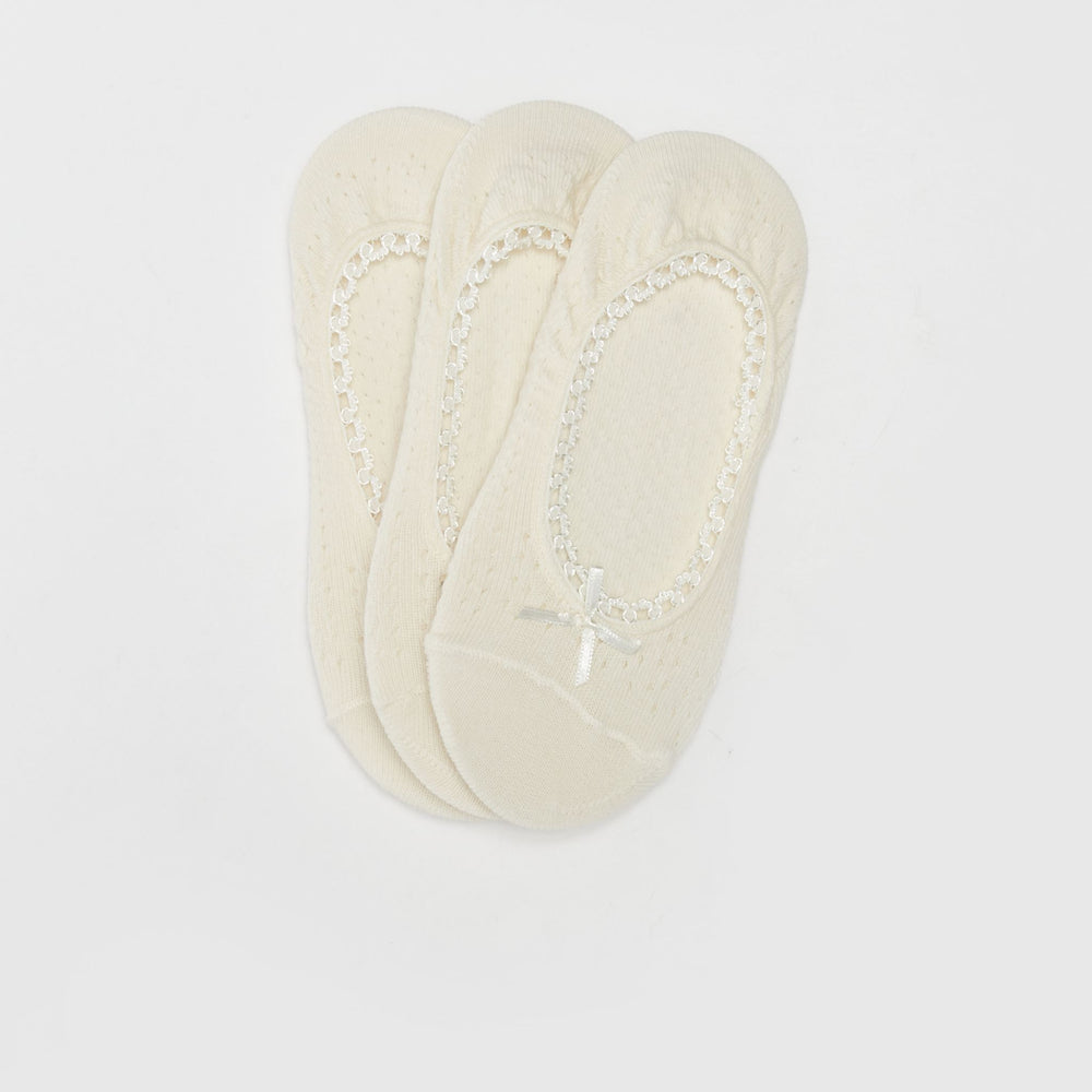 Moudda LC Waikiki - Chaussettes invisibles Femme Ecru - Tunisie 2