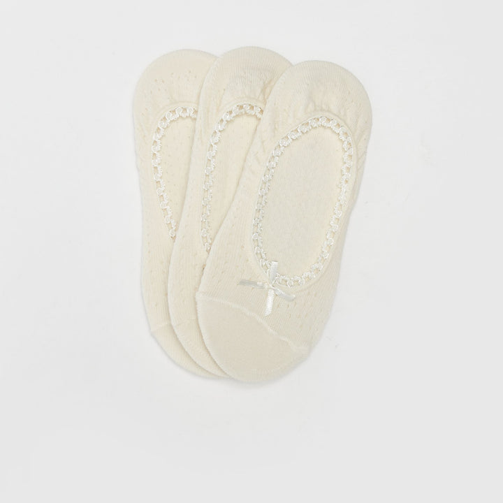 Moudda LC Waikiki - Chaussettes invisibles Femme Ecru - Tunisie 2