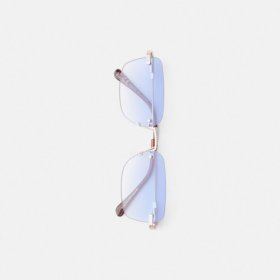 Moudda BERSHKA - Lunettes de Soleil Rectangulaires sans Monture - Tunisie 1