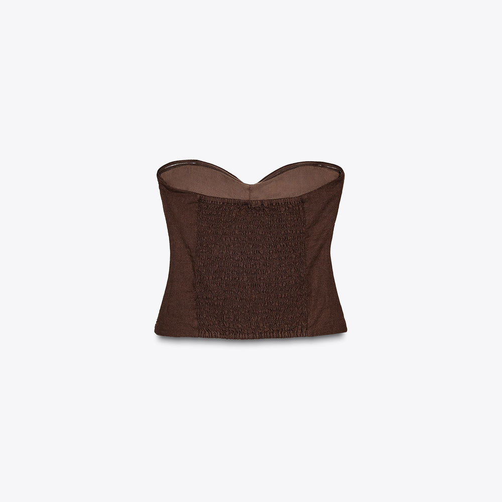 Moudda ZARA - Top Bustier - Fronces & Lin/Viscose - Tunisie 2