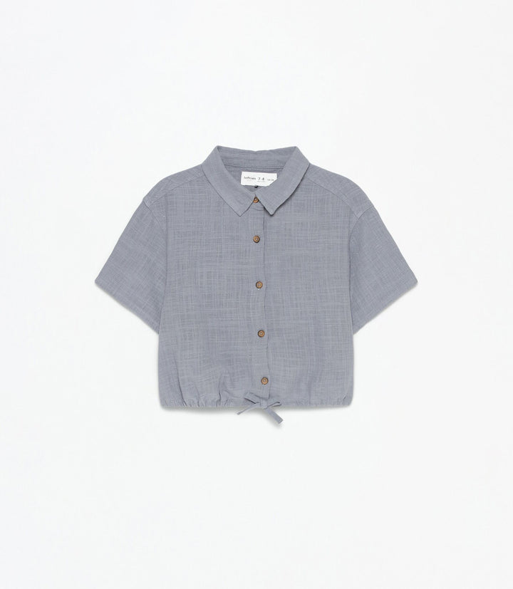 Moudda Lefties - Chemise - Nœud & Coton Slub Fille - Tunisie 1