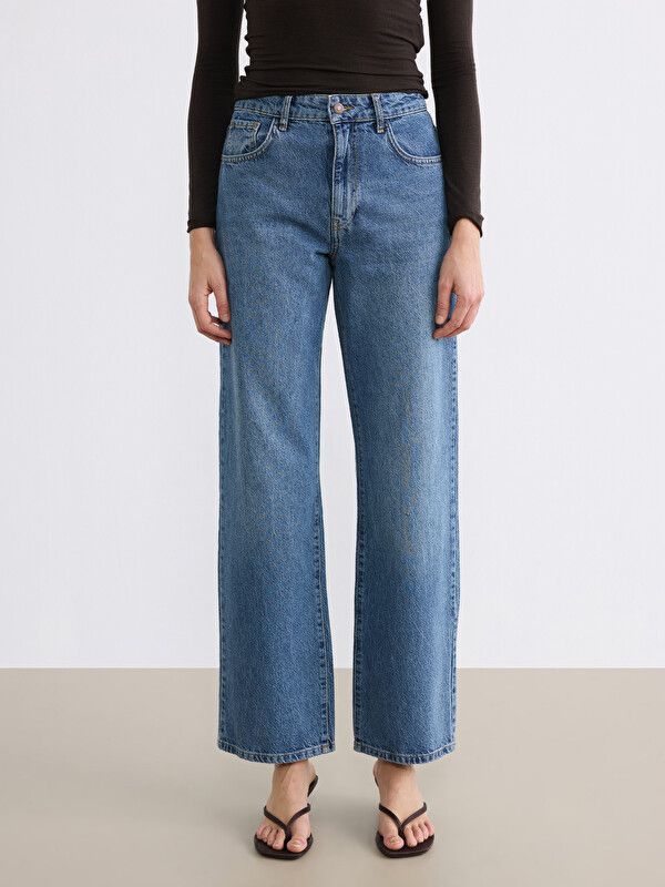 Moudda LC Waikiki - Jean basique en denim pour Femme couleur Rodeo foncé - Tunisie 2