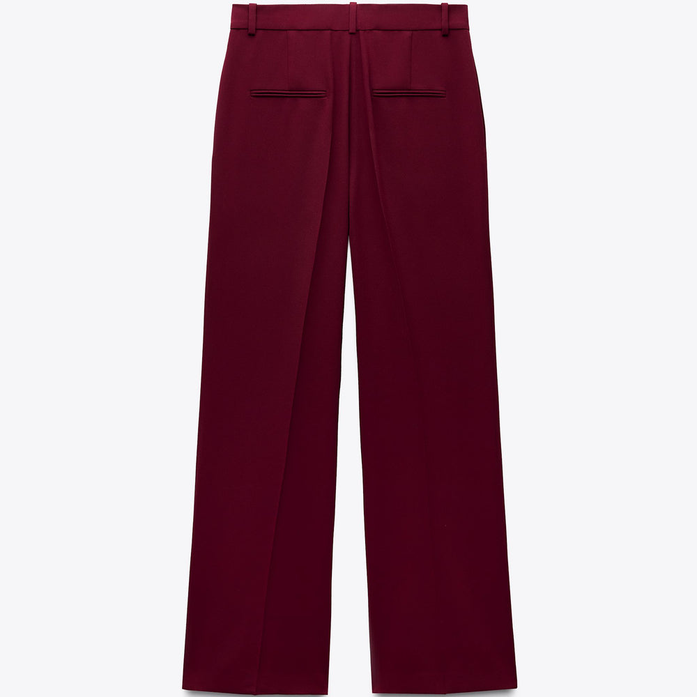 Moudda ZARA - Pantalon Habillé - Taille Haute & Bordeaux - Tunisie 2