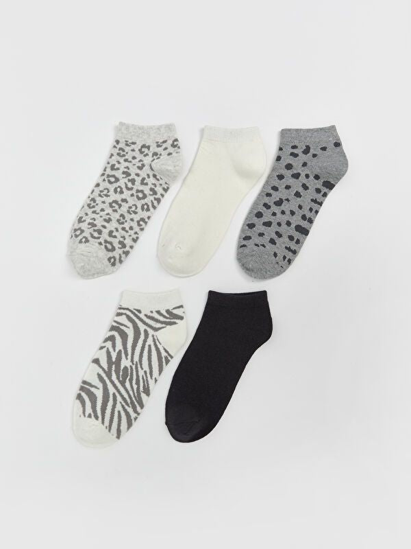 Moudda LC Waikiki - Chaussettes pour sneakers Femme Mélange de gris - Tunisie 1