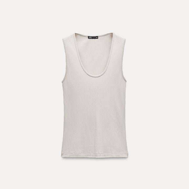 Moudda ZARA - T-shirt Côtelé Viscose et Polyester - Tunisie 2