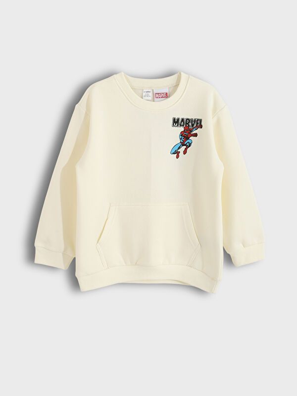 Moudda LC Waikiki - Sweatshirt en jersey sous licence Garçon Beige clair - Tunisie 1