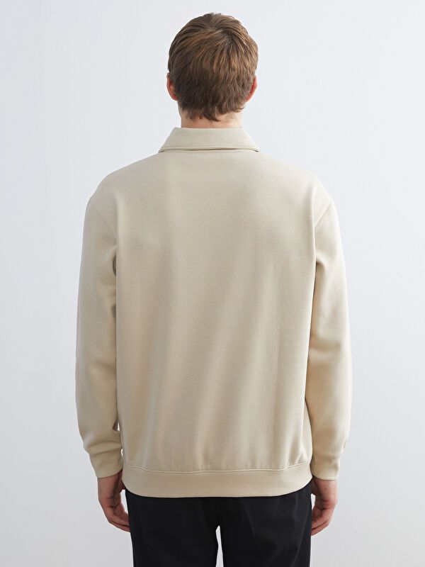 Moudda LC Waikiki - Sweatshirt en jersey couleur Beige pour hommes - Tunisie 4