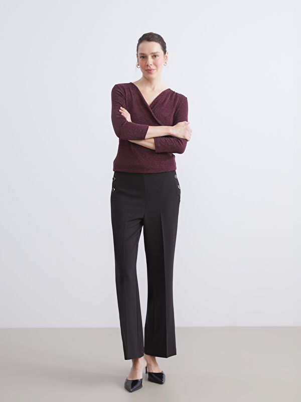 Moudda LC Waikiki - Pantalon tissé moyen Femme Noir - Tunisie 1