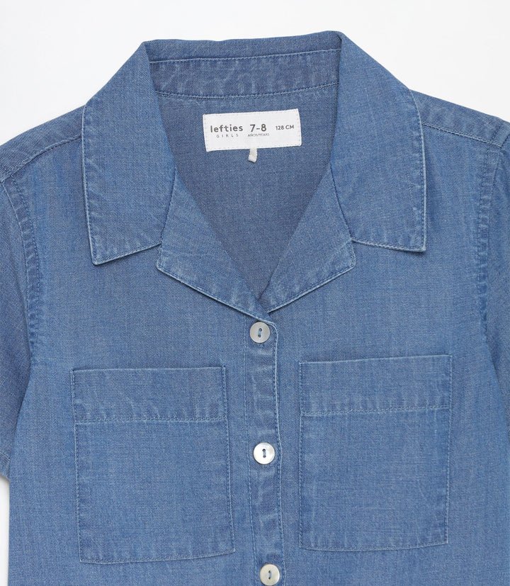 Moudda Lefties - Chemise Nœud - Denim Léger Fille - Tunisie 4