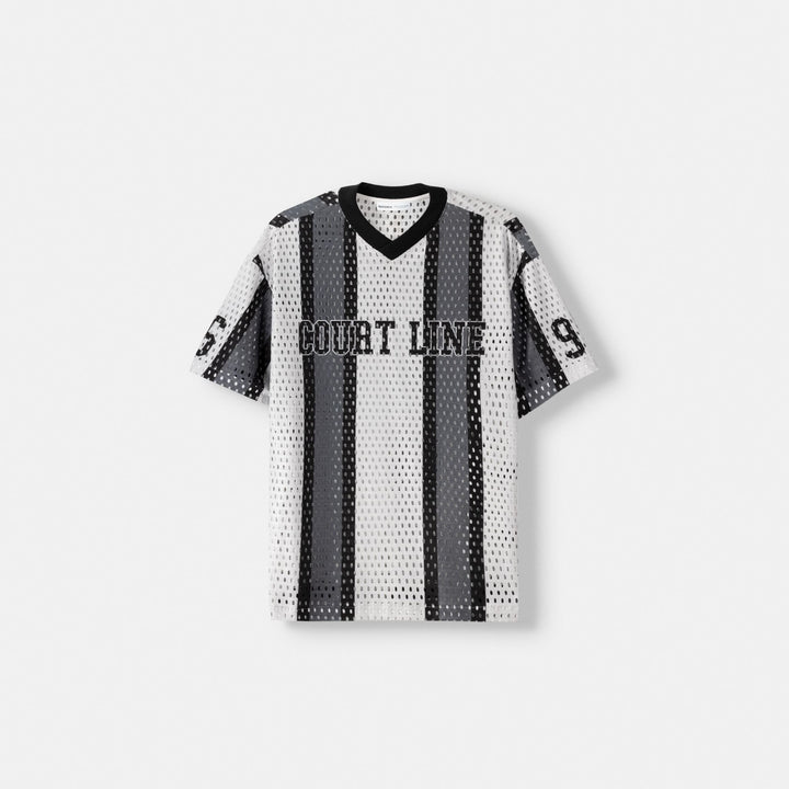Moudda BERSHKA - Maillot de Basket Oversize Rayé Sublimé - Tunisie 1