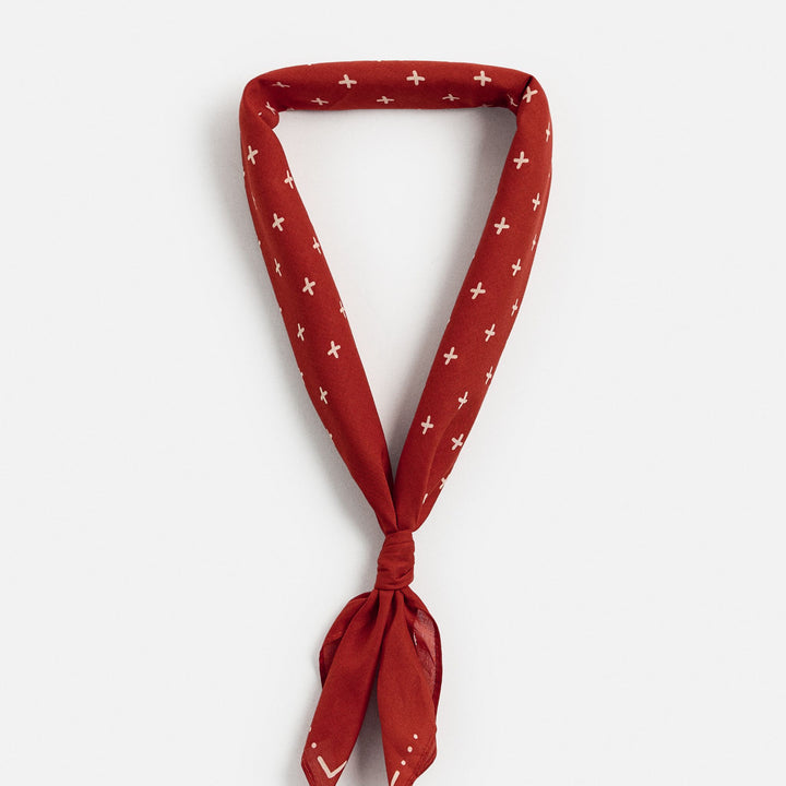 Moudda ZARA - Bandana Coton - Micro Imprimé & Drop Colors - Tunisie 1