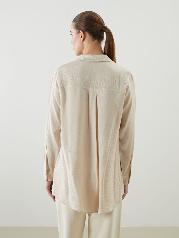 Moudda LC Waikiki - Tunique à manches longues Femme Beige clair - Tunisie 4