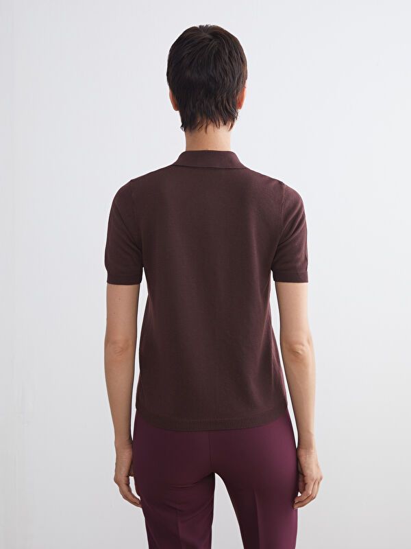 Moudda LC Waikiki - Cardigan fin en tricot Femme Brun foncé - Tunisie 4