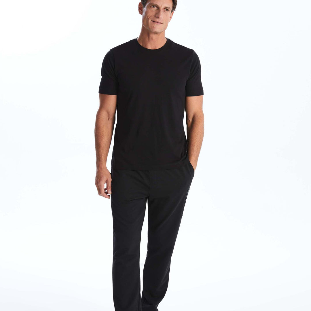 Moudda LC Waikiki - T-shirt jersey col rond manches courtes Homme Noir - Tunisie 3