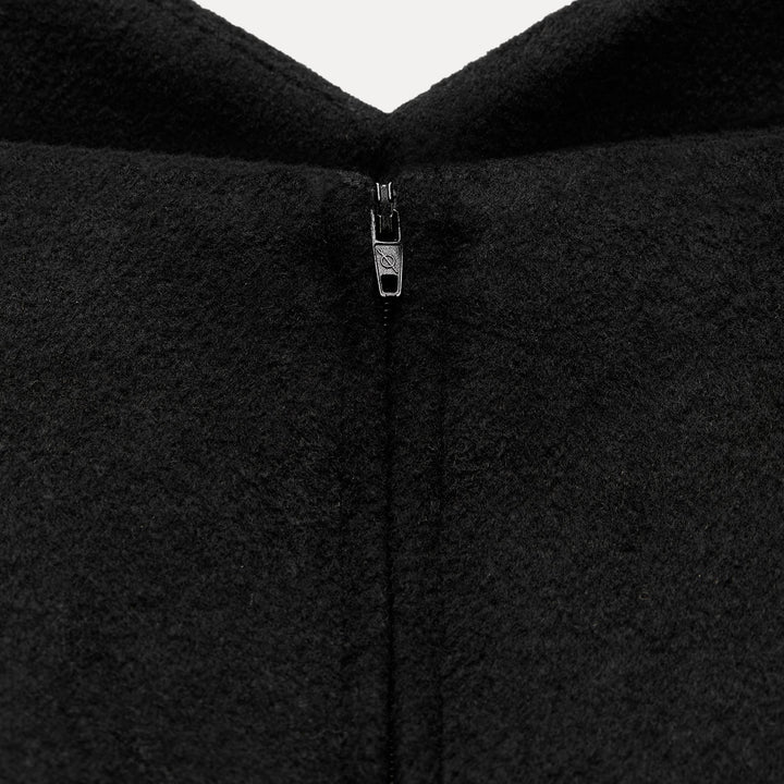 Moudda ZARA - Robe courte lainage col bateau jupe ample double couche - Tunisie 4