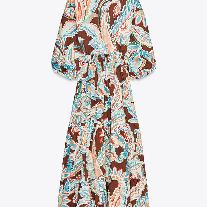 Moudda ZARA - Robe Maxi Popeline - Imprimée - Tunisie 2