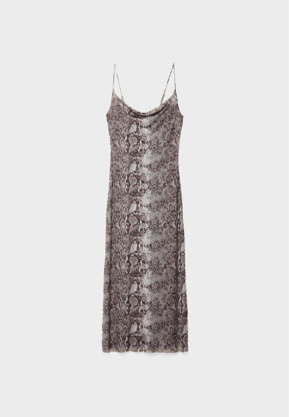 Moudda STRADIVARIUS - Robe Midi à Bretelles Drapée Imprimée - Tunisie 2