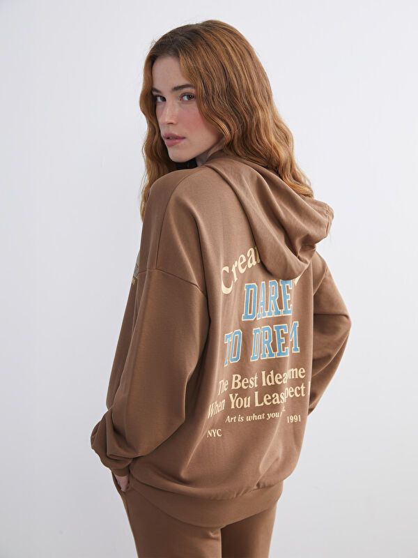 Moudda LC Waikiki - Sweatshirt en jersey Femme Brun - Tunisie 1