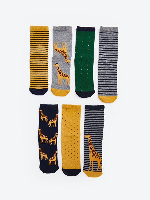 Moudda LC Waikiki - Chaussettes courtes Garçon Fil mélangé teint - Tunisie 1