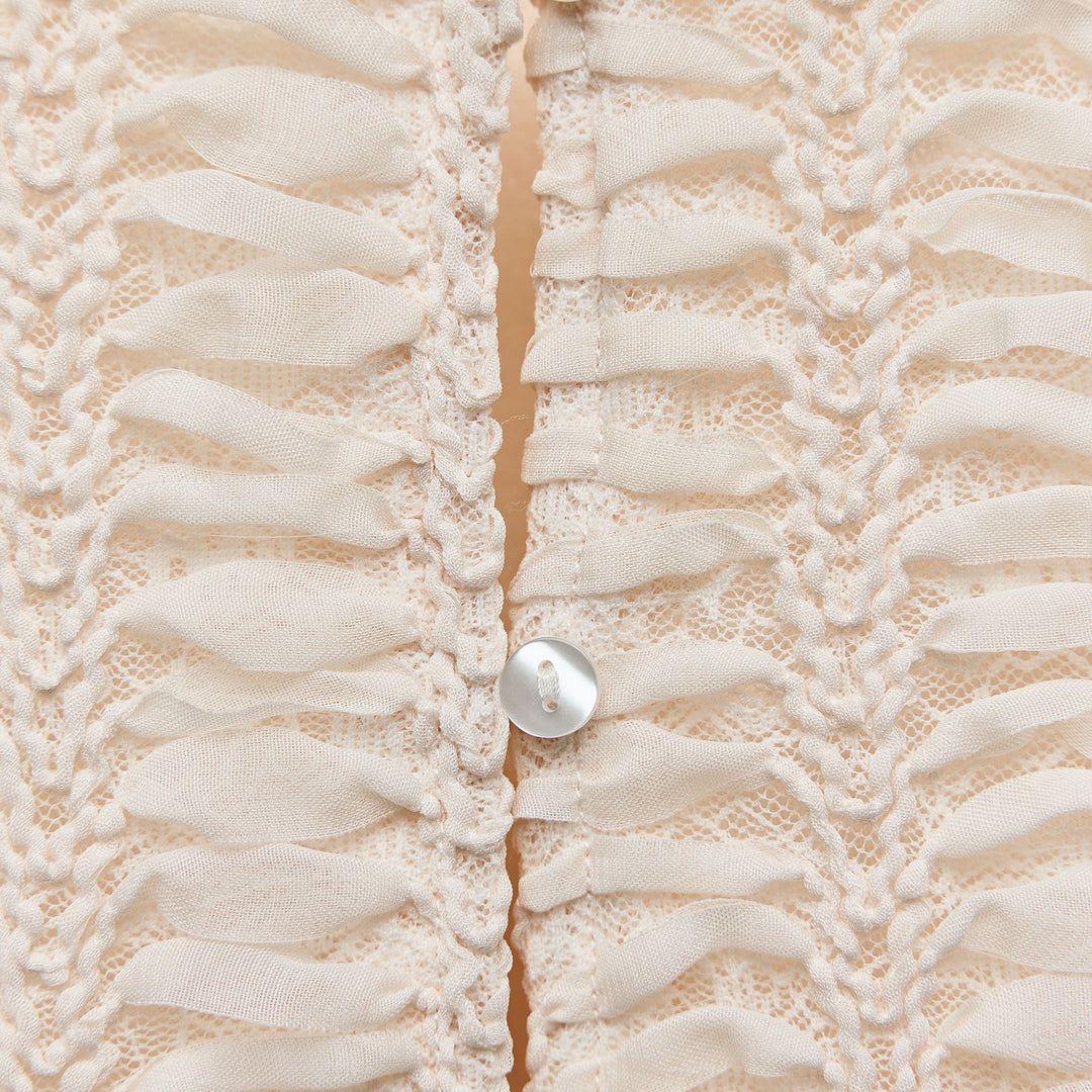Moudda ZARA - Veste structure dentelle et tissu avec boutons - Tunisie 3