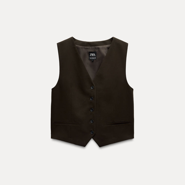 Moudda ZARA - Gilet homme en laine fine, bande au dos – ensemble - Tunisie 1