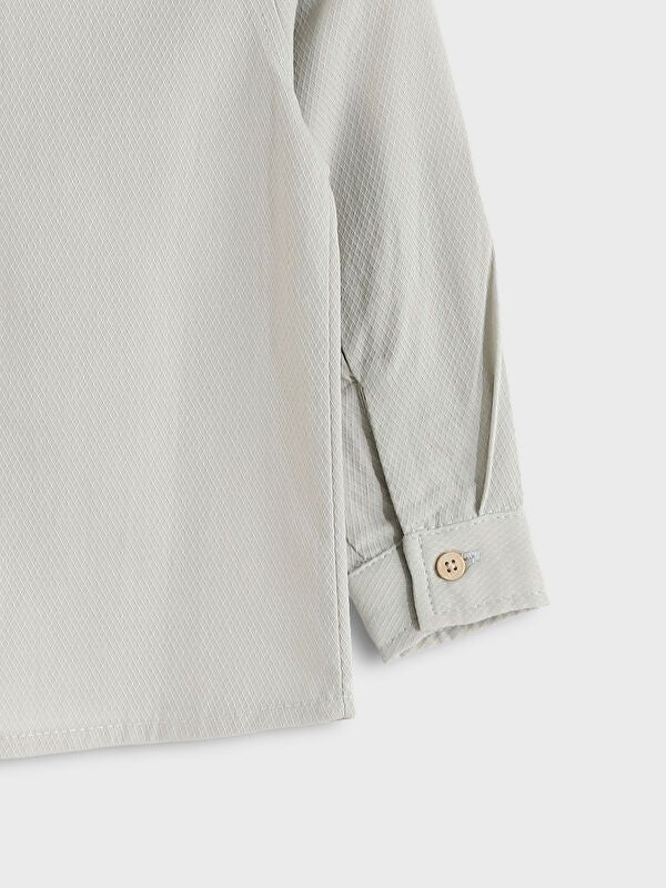 Moudda LC Waikiki - Chemise tissée manches longues Garçon Gris clair - Tunisie 3