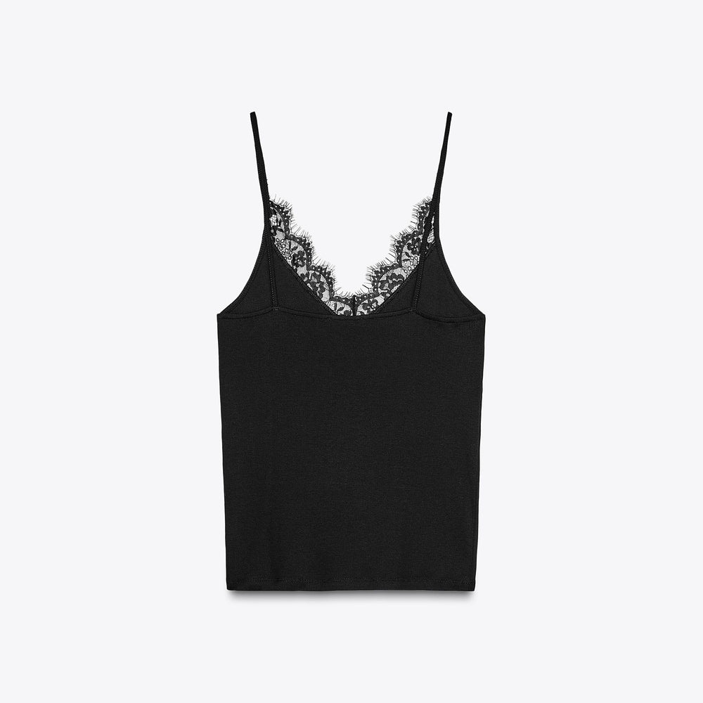 Moudda ZARA - T-Shirt - Bretelles, Côtes & Dentelle - Tunisie 2