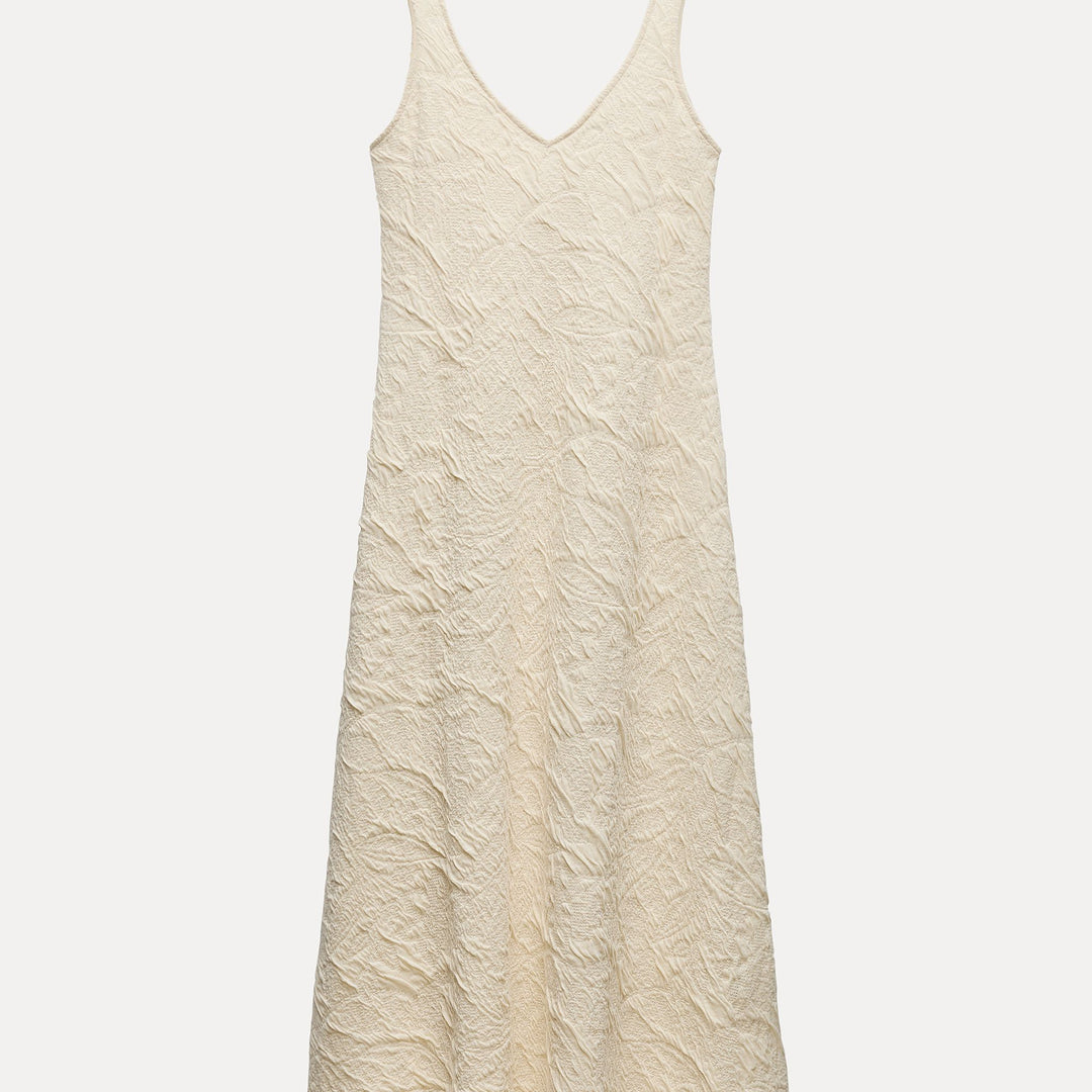 Moudda ZARA - Robe jacquard fluide, encolure ronde - Tunisie 2