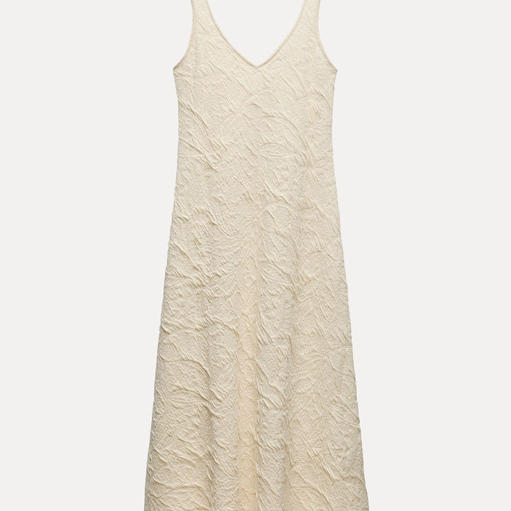 Moudda ZARA - Robe jacquard fluide, encolure ronde - Tunisie 2