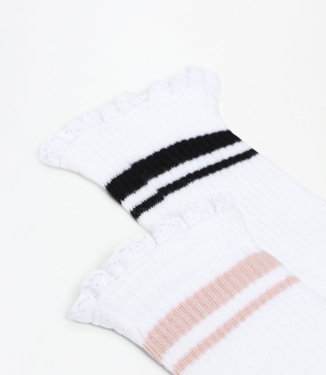 Moudda Lefties - Pack 2 Chaussettes Cheville - Fantaisie Dentelle Ruban - Tunisie 3