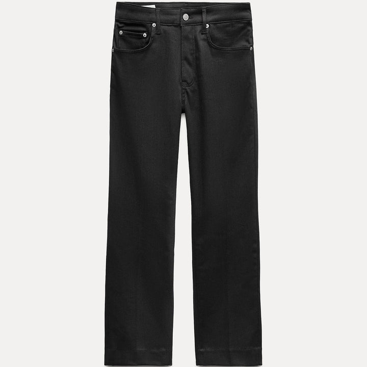 Moudda ZARA - Jean bootcut taille haute court noir - Tunisie 2
