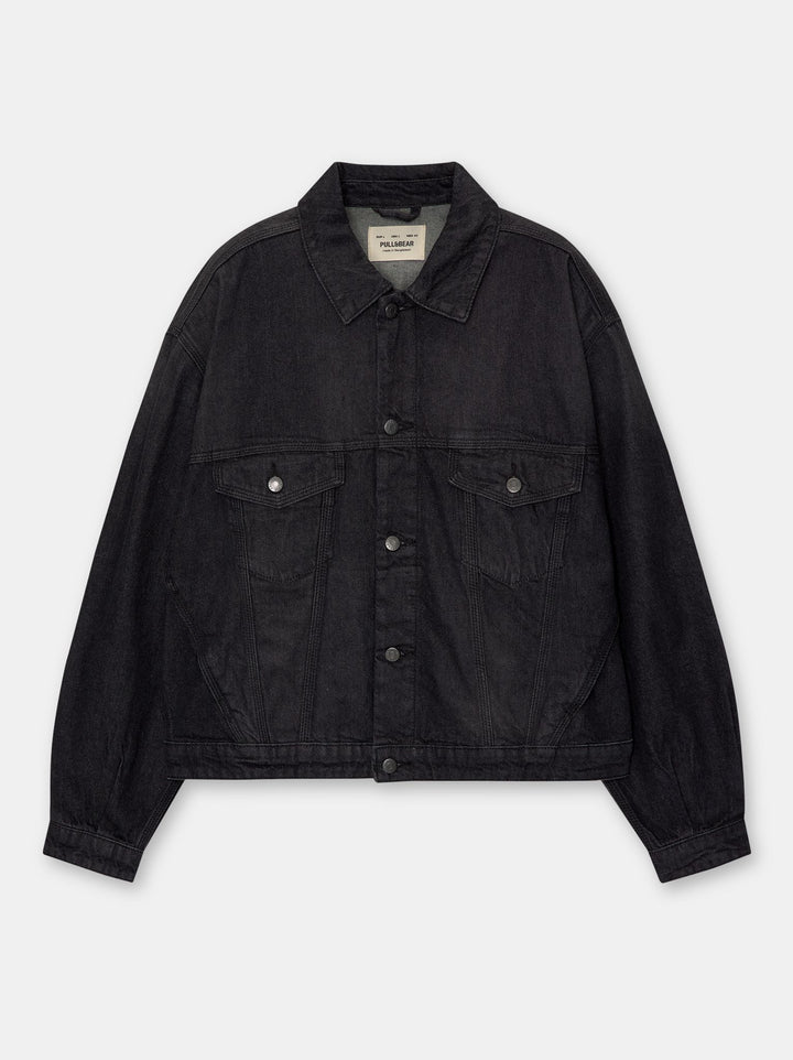 Moudda PULL & BEAR - Veste Denim Boxy Crop - Tunisie 3