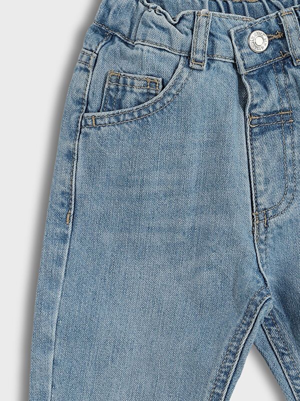 Moudda LC Waikiki - Pantalon tissé en denim Garçon Canne indigo clair - Tunisie 4