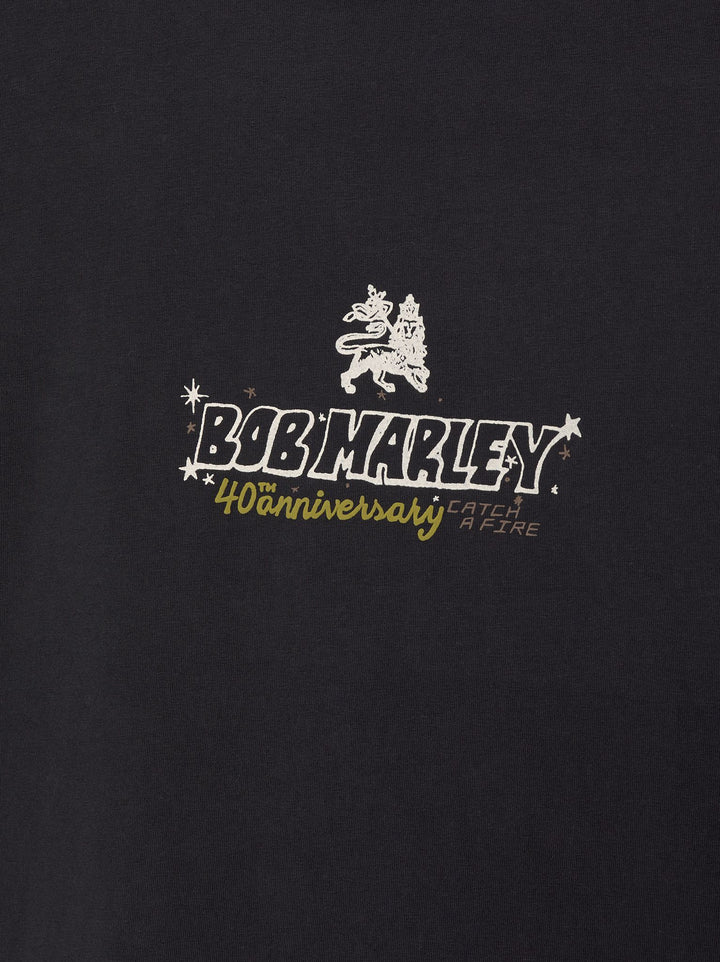 Moudda PULL & BEAR - T-Shirt Demi-Manches Licence Bob Marley Marron Visage - Tunisie 3