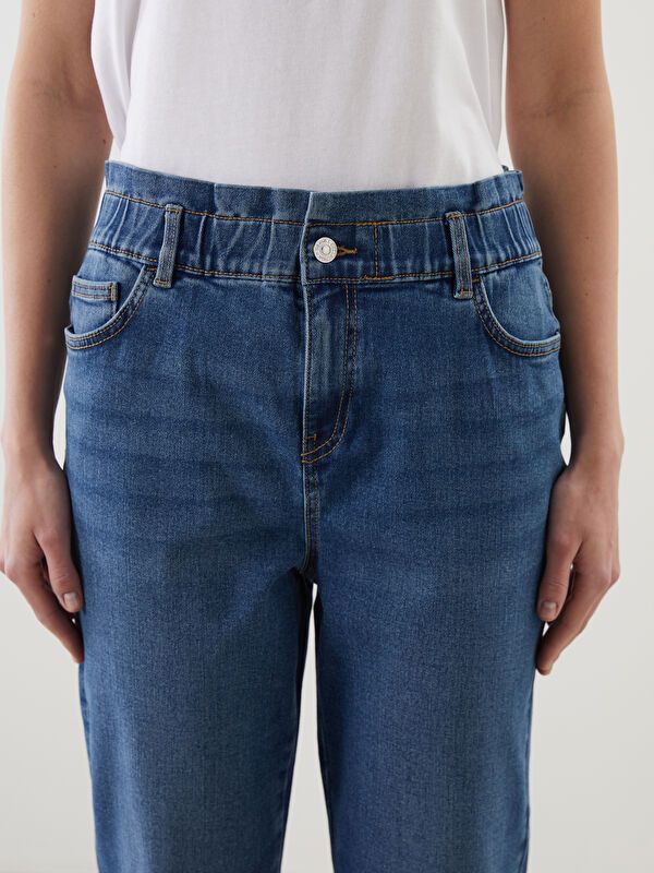 Moudda LC Waikiki - Pantalon tissé denim Femme Rodéo mid indigo - Tunisie 3